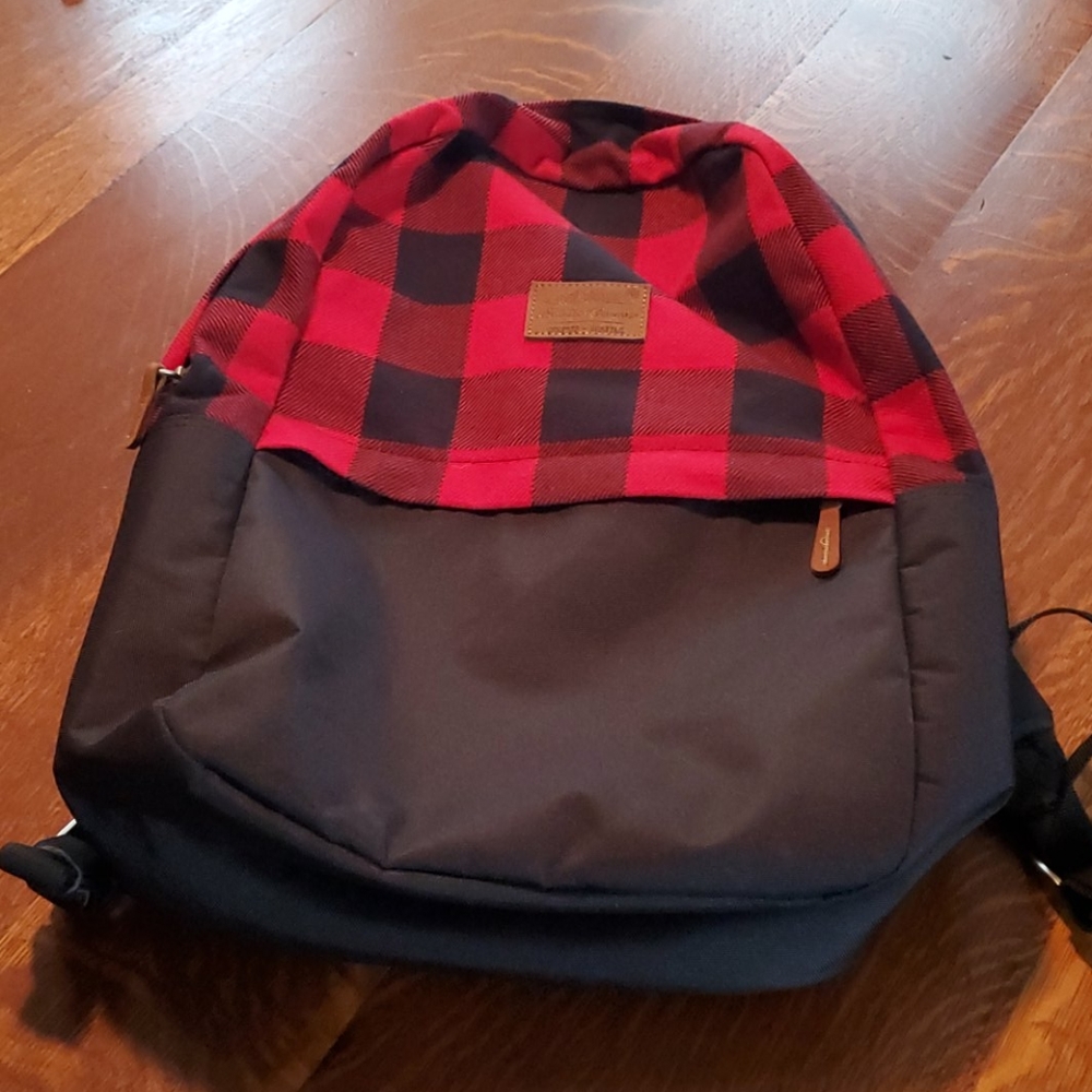 Eddie Bauer Buffalo Plaid Backpack - Picture 1 of 4